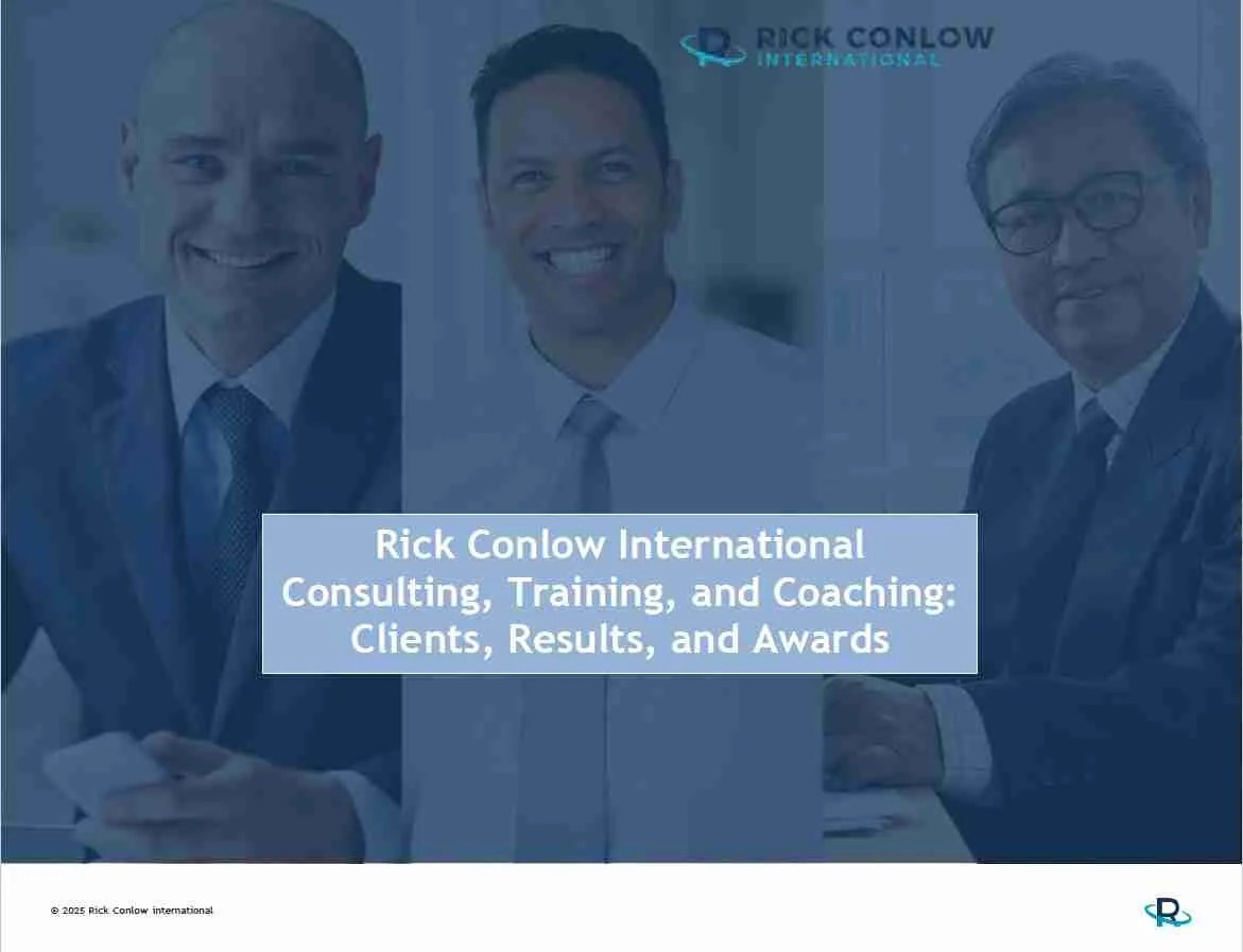 Rick Conlow International Consulting, Training, and Coaching: Clients, Results, and Awards — three smiling businessmen