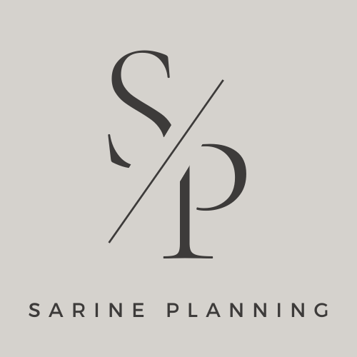 Sarine Planning S/P monogram logo