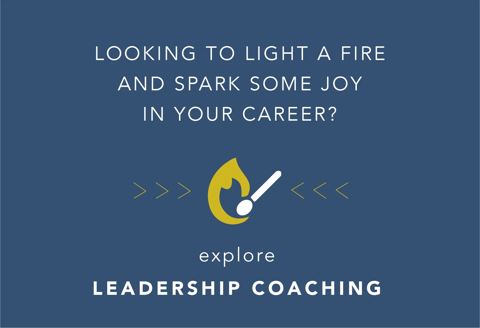 Leadership Coaching — gold flame and paintbrush icon on Skylight's slate-blue card