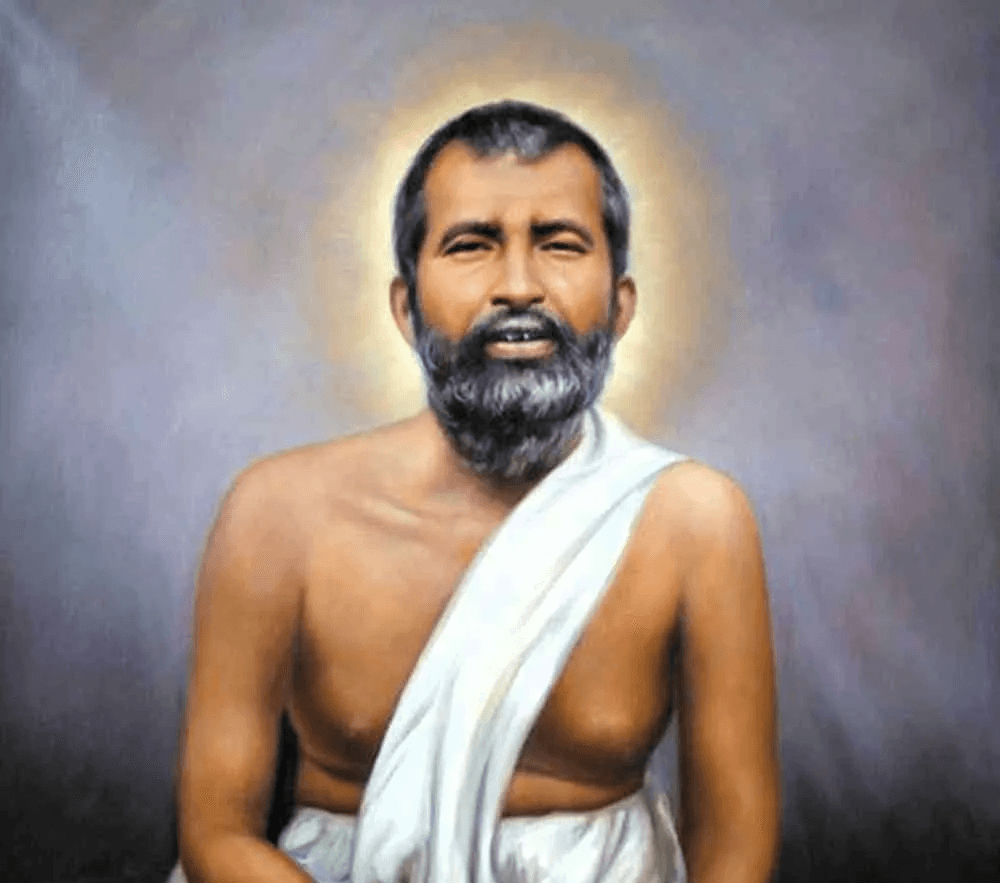 Painted portrait of Sri Ramakrishna Paramahamsa