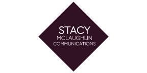Stacy McLaughlin Communications — plum diamond logo