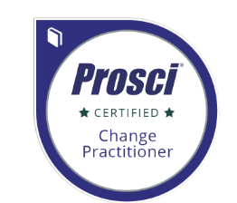 Prosci Certified Change Practitioner badge