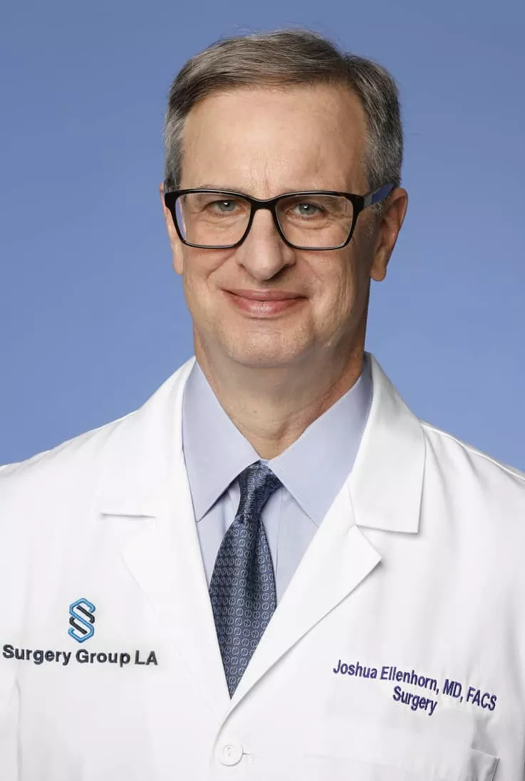 Portrait of Dr. Joshua Ellenhorn in a Surgery Group LA white coat