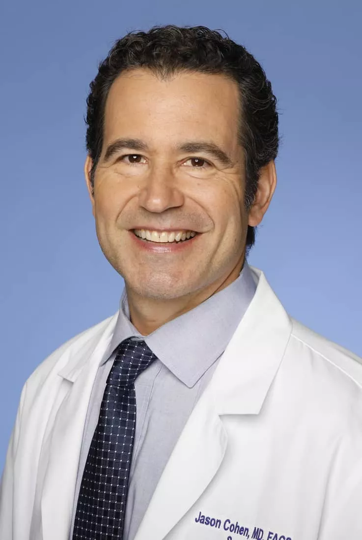 Portrait of Dr. Jason Cohen in a white coat