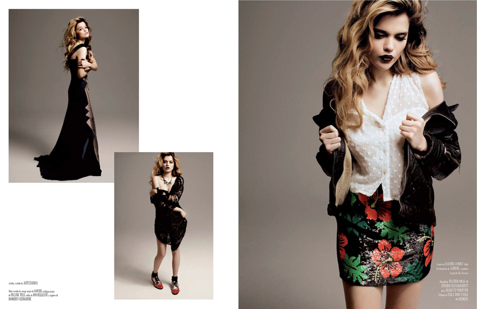 Multi-look editorial fashion spread