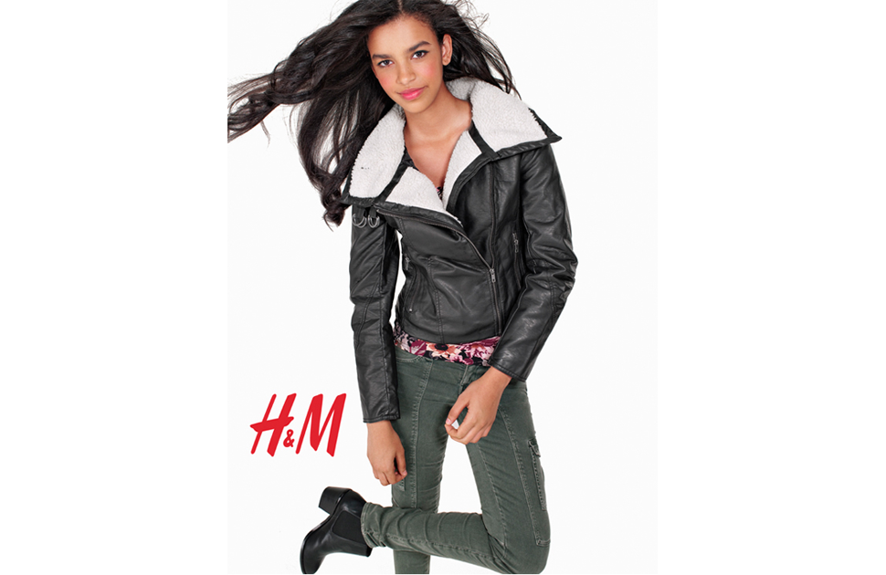H&M campaign frame with hair by Taka Tokuyama