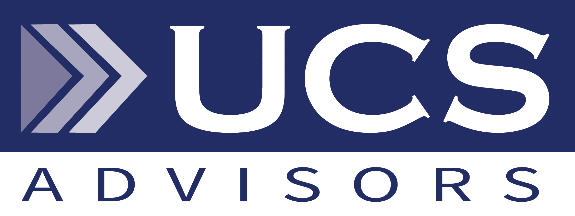 UCS Advisors logo — chevron arrows with the UCS Advisors wordmark