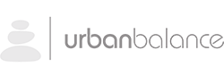Urban Balance — stacked stones logo