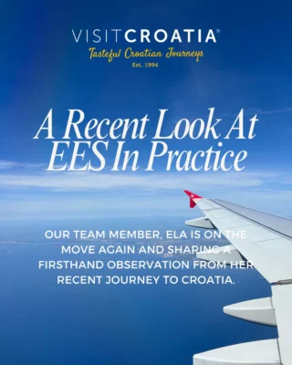 Instagram post: A Recent Look At EES In Practice, over an airplane wing photo