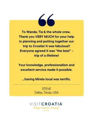 Instagram post: traveler testimonial from Steve in Dallas, Texas