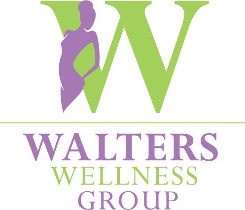 Walters Wellness Group logo — green W with purple female silhouette