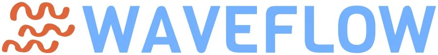 Waveflow logo — orange wave mark with the word Waveflow