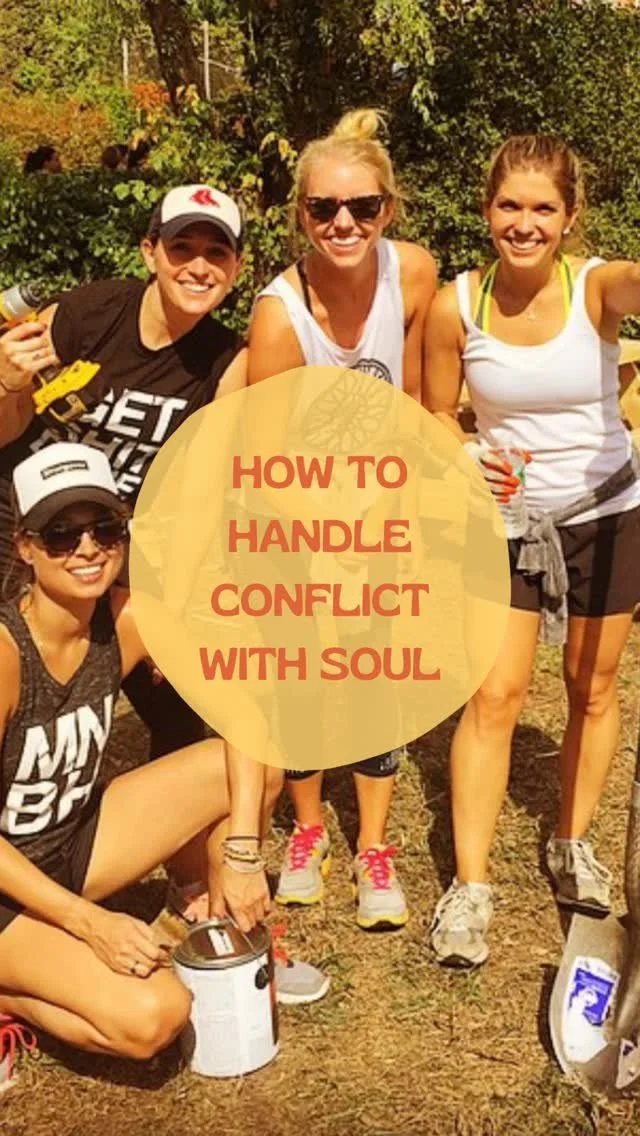 Four women outdoors — How to Handle Conflict With Soul