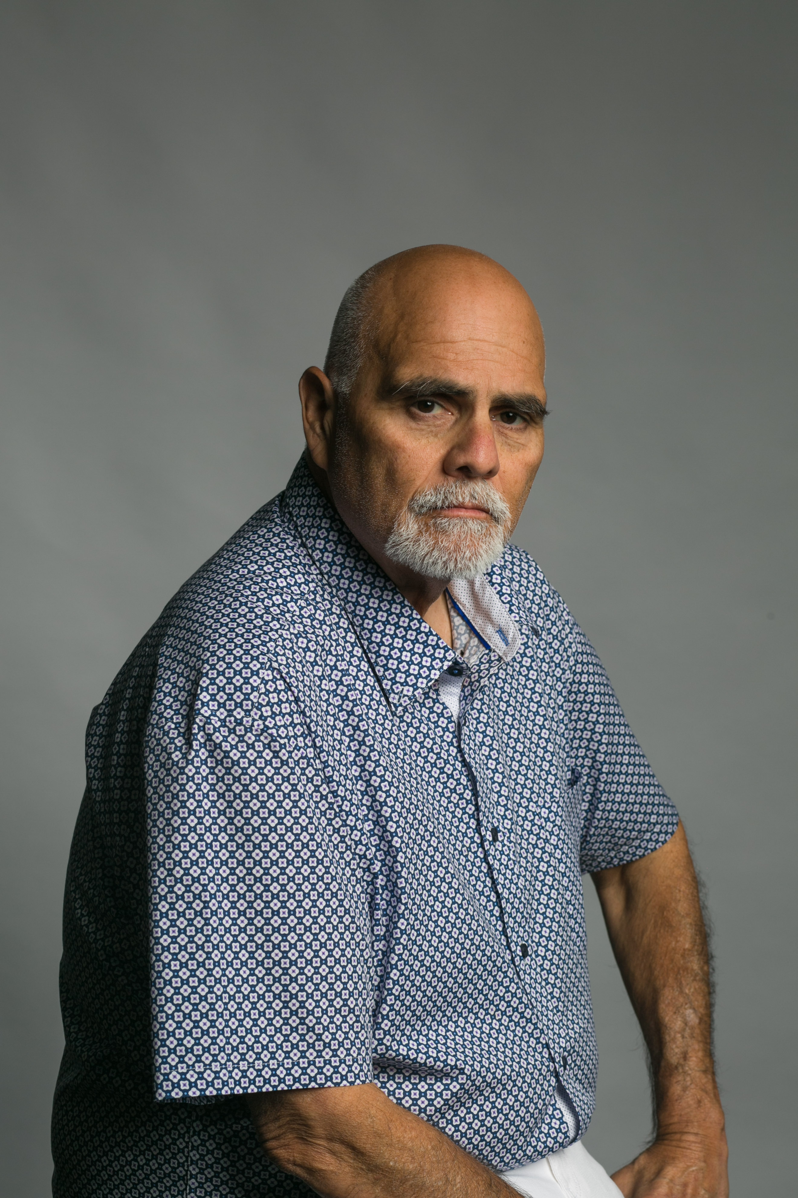 Dave Martinez, mentor and partner at Dave Martinez Ventures, in a patterned short-sleeve shirt