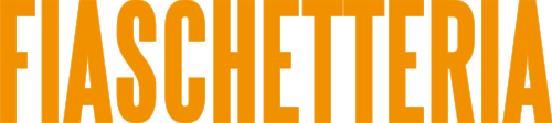 Fiaschetteria wordmark in bold orange capital letters