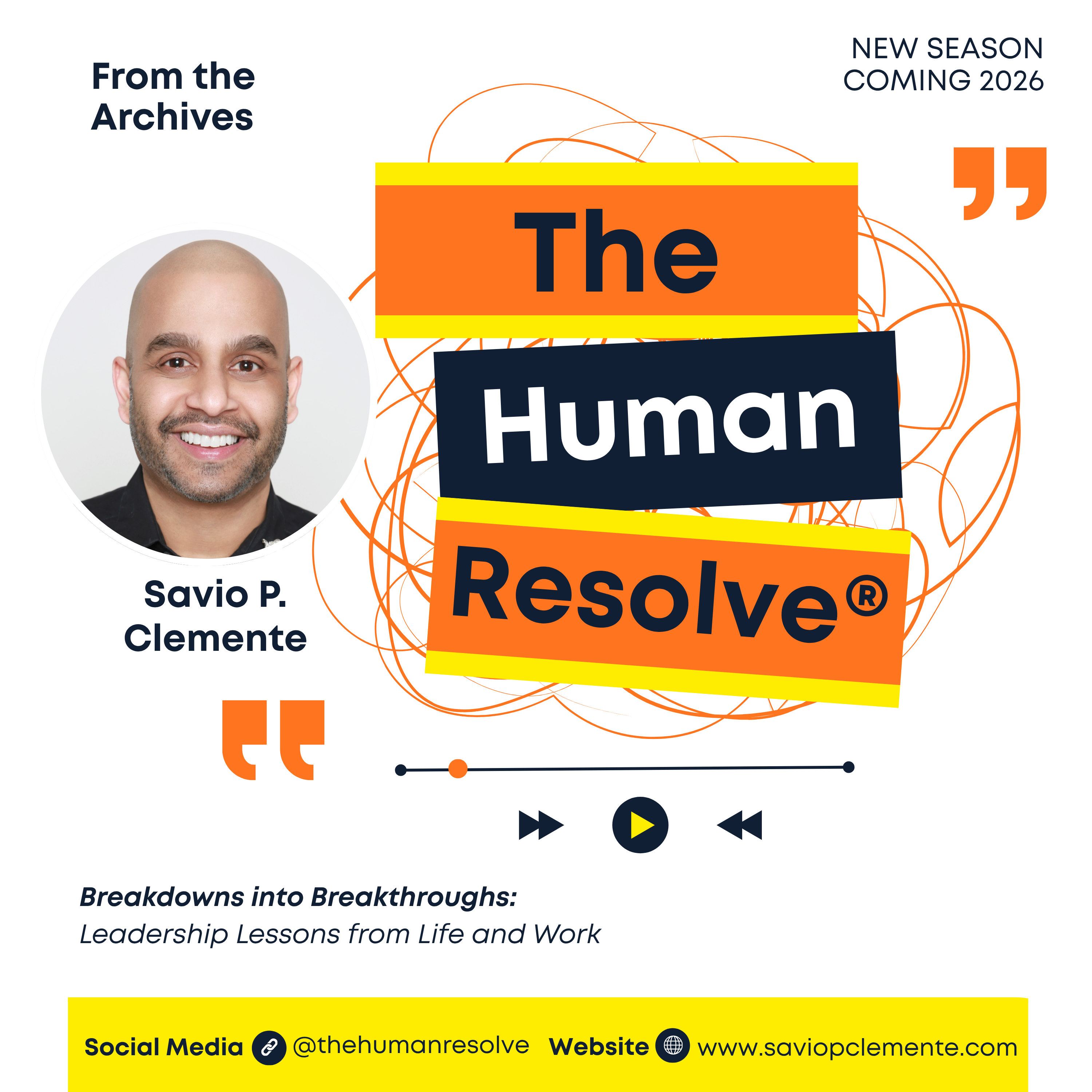 The Human Resolve podcast cover, new season coming 2026