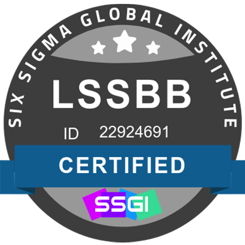 LSSBB Certified — Six Sigma Global Institute