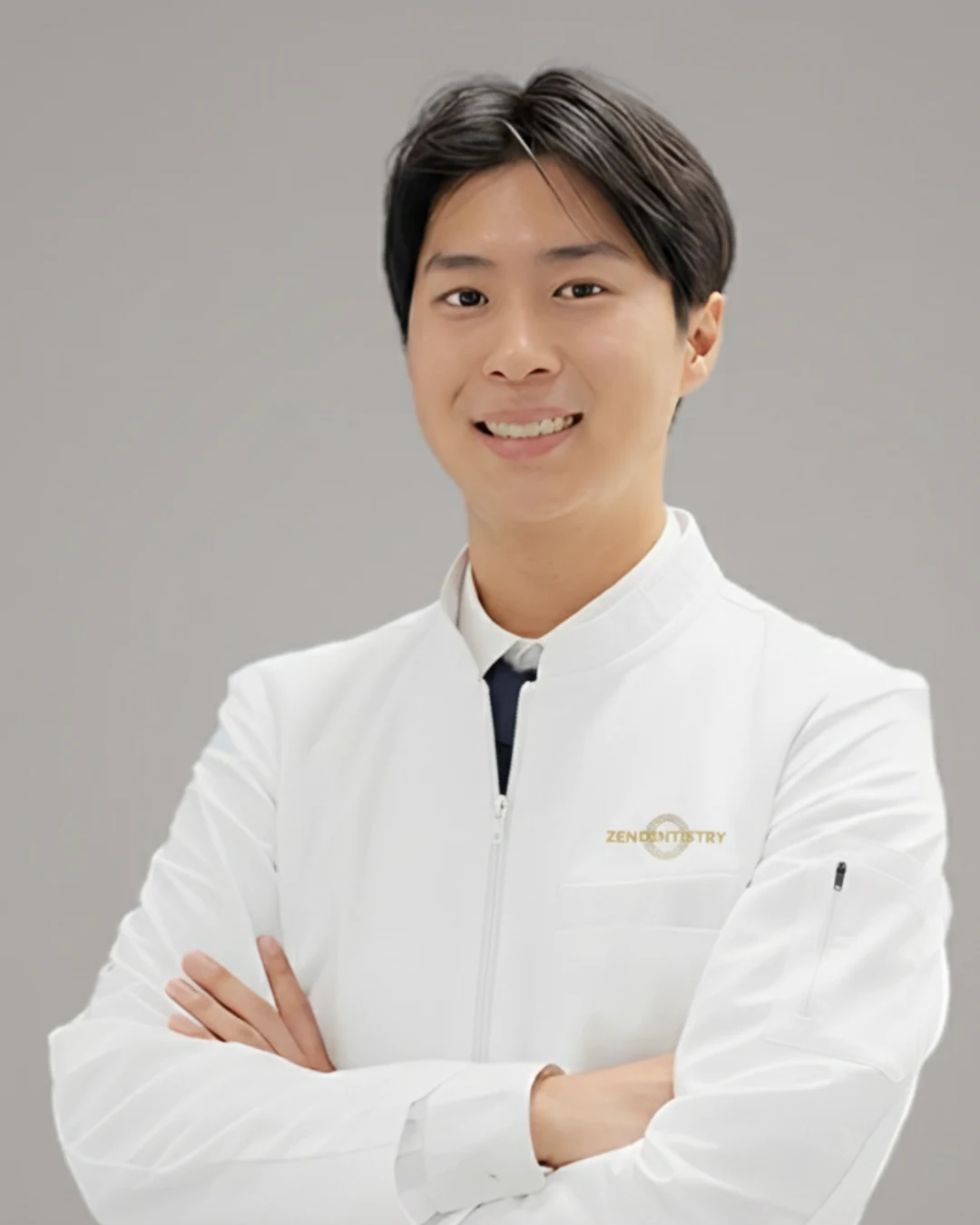 Zen Dentistry dentist in branded white lab coat