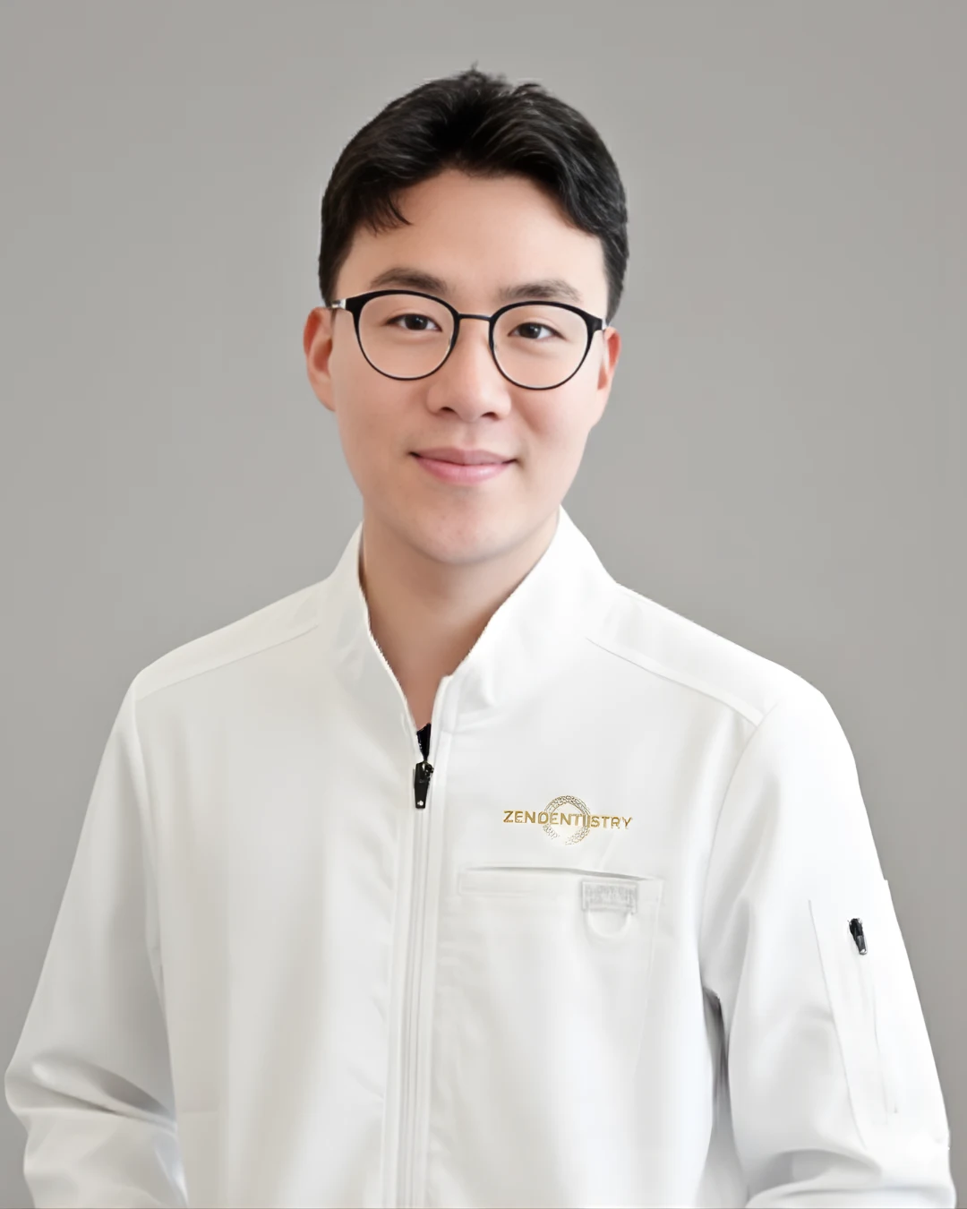 Zen Dentistry dentist in branded white lab coat